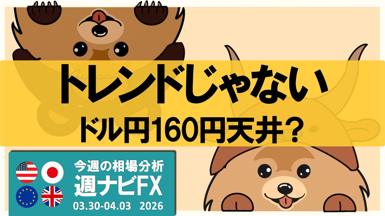 ドル円160円”天井確定？”トレンドに見えるレンジの罠｜週ナビFX575
