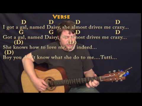 Tutti Frutti (Little Richard) Fingerstyle Guitar Cover Lesson in D with Chords/Lyrics