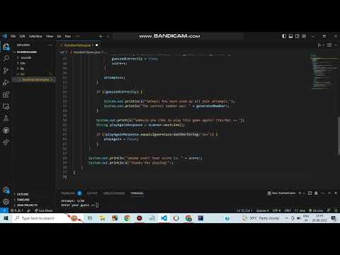 Number Game Using Java With Source Code Guess The Number Java Projects Range 1 100
