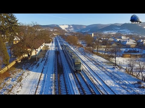 [Drone] Primul Tren din/First Trains of 2017 & Mecanic Super Engineer in Gara Bratca Station
