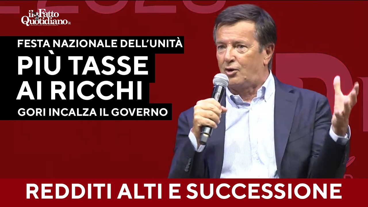 Tasse sui redditi alti, Gori: “Chi guadagna 5 milioni non può pagare come chi ne prende 50mila”