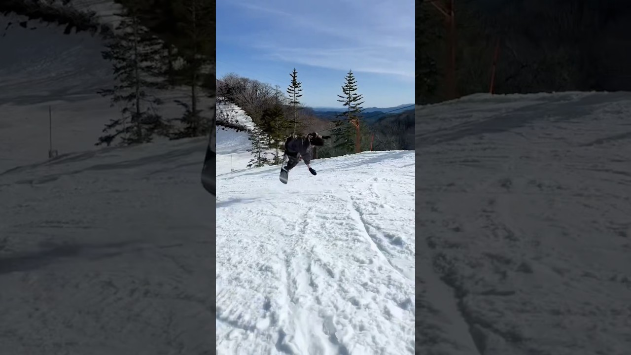 シャバ雪たのし #スノボ #スノボー #スノボ初心者 #スノボ女子 #グラトリ