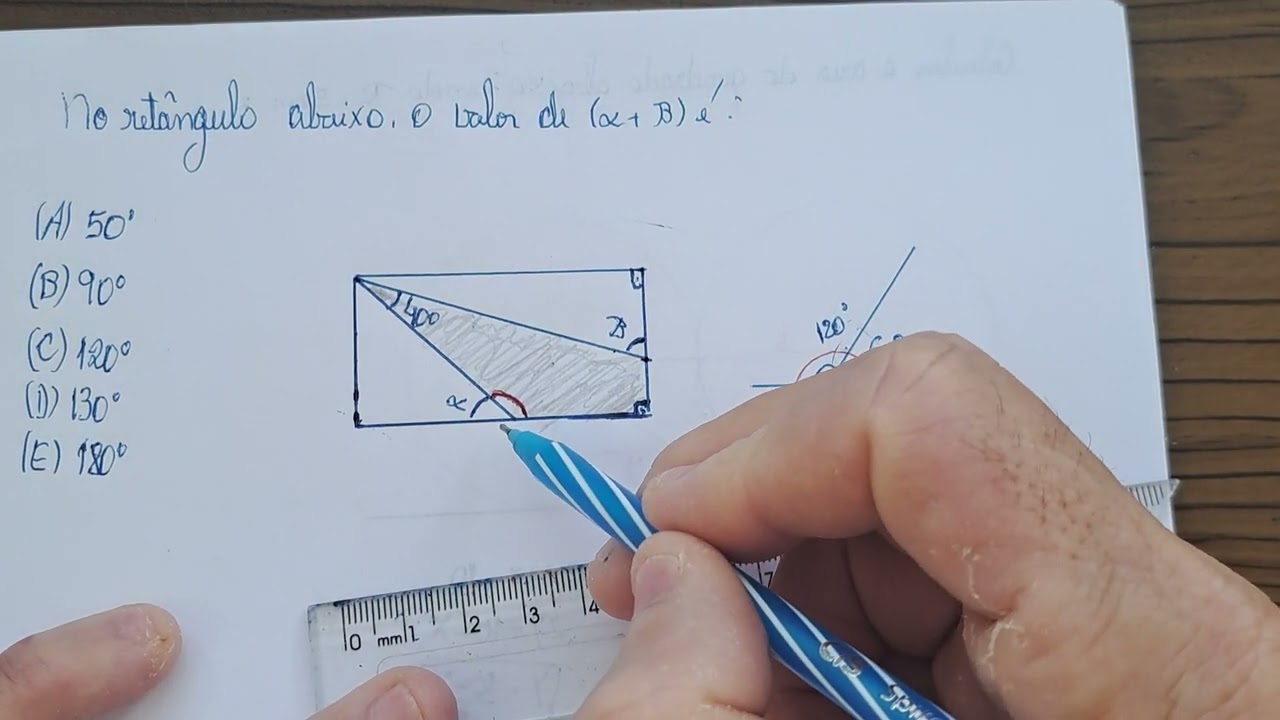 ÂNGULOS NO QUADRILÁTERO: QUESTÃO  BEM INTERESSANTE.
