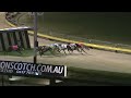 WATCH: KNICKS BALE (1) flashed home late to claim the first feature of the night - the $16,000 Cranbourne GRC Special Event – over kennelmate Kinson Bale (3) and Kuro Kismet (2) in 30.19sec.