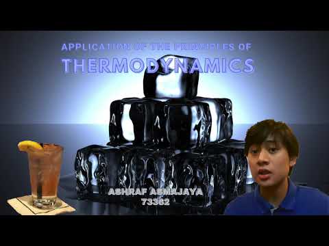 The Application of The Principles of Thermodynamics in the melting process of ice cubes in beverages