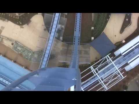 HD Ride the Griffon Roller Coaster Front Seat Busch Gardens Europe