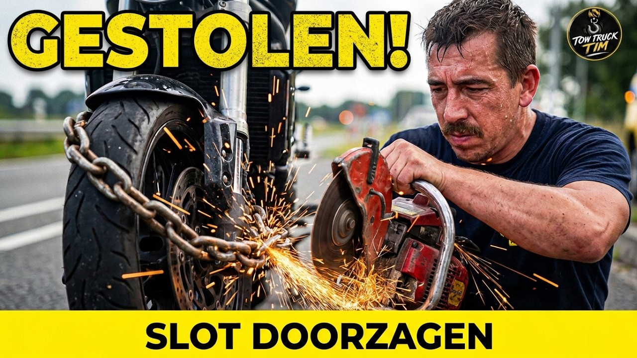GESTOLEN MOTORFIETS EN BEVEILIGING DOOR BURGER