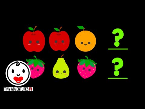 Learn Patterns | Fruits | Simple learning video for toddlers, children, kids