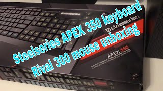 Steelseries APEX 350 keyboard & Rival 300 mouse unboxing