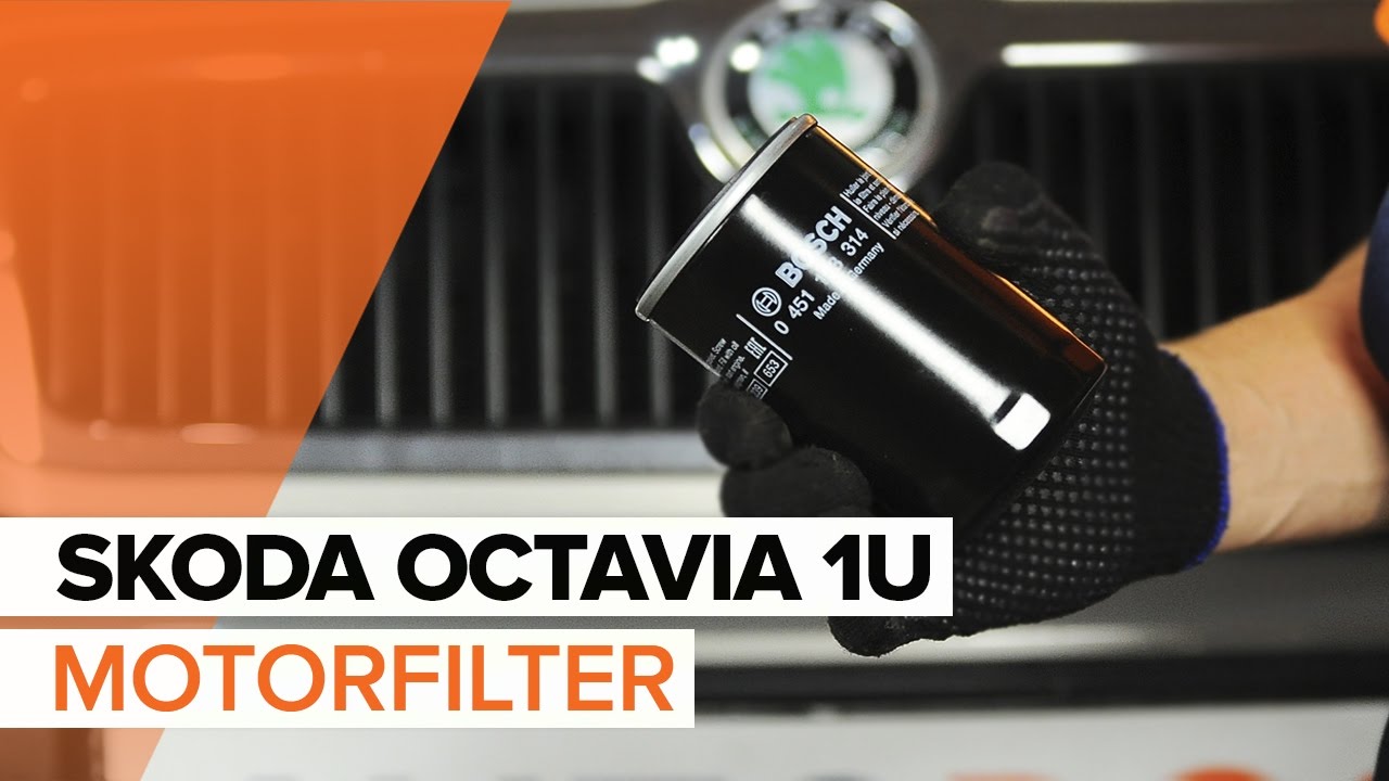 Wie Skoda Octavia 1U Motoröl und Ölfilter wechseln - Schritt für Schritt Anleitung