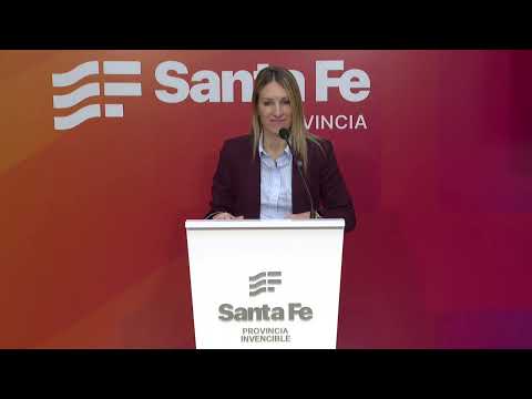 Conferencia de prensa de la vocera Virginia Coudannes en Casa de Gobierno