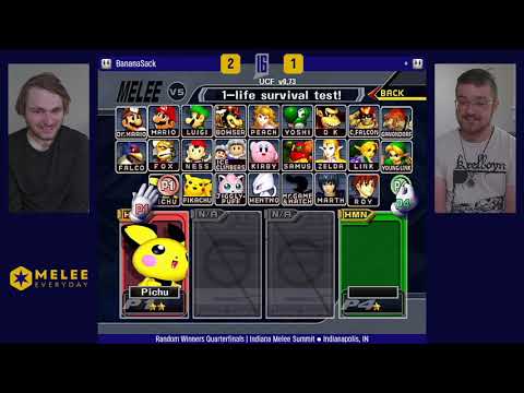 Indiana Melee Summit 2019 - BananaSack vs + - Random Winners Quarterfinals