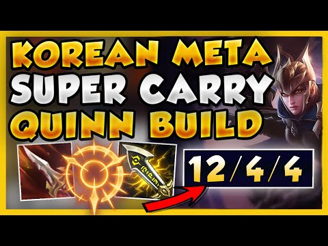 THIS KOREAN QUINN BUILD IS THE BEST SOLO QUEUE BUILD TO CARRY (INSANE COMEBACK) - League of Legends