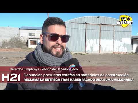 Denuncian presuntas estafas en materiales de construcción.