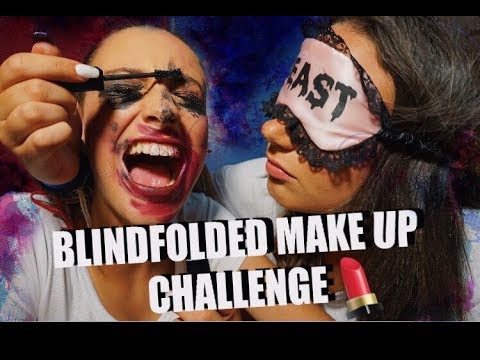 BLINDFOLDED MAKEUP CHALLENGE | Marika ft. Giulia Ferrarelli