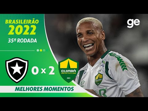 Gols e lances de Botafogo x Cuiabá