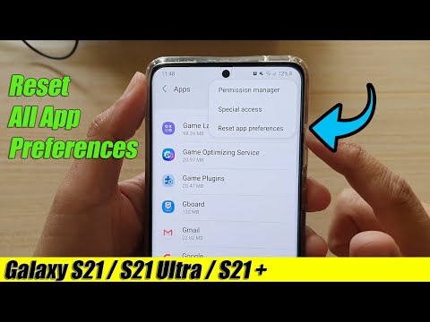 Galaxy S21/Ultra/Plus: How to Reset All App Preferences
