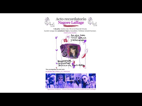Un vínculo para siempre con Nagore Laffage: Pamplona no olvida el crimen machista tras 17 años Un vínculo para siempre con Nagore Laffage: Pamplona no olvida el crimen machista tras 17 años