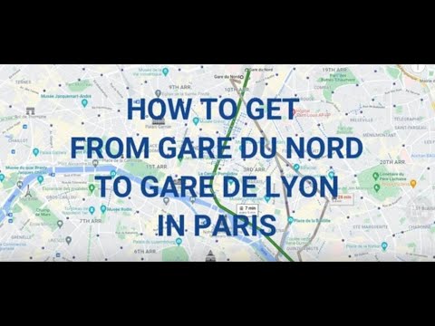 How to get from Gare du Nord to Gare de Lyon in Paris