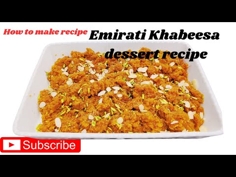 Khabeesa / flour khabeesa / dessert recipe/ Emirati Traditional Recipe / Cooking/Recipe