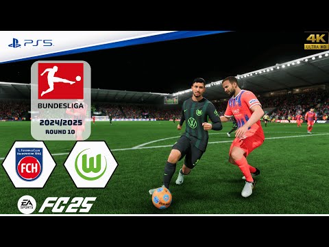 FC 25 - FC Heidenheim vs. VfL Wolfsburg | Bundesliga 24/25 | Full Match | PS5™[4K]