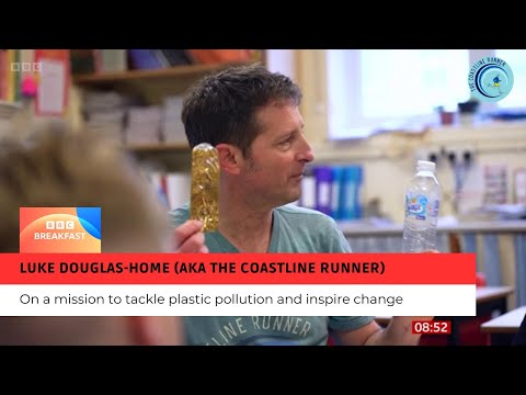 BBC1 Breakfast 25.11.2024 / Luke Douglas-Home (aka The Coastline Runner) Tackles Plastic Pollution