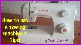 How to use a sewing machine + Sewing Tips! (Easy for Beginners)