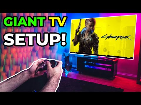 My BIG TV Living Room GAMING SETUP! - LG 86" 4K 120Hz NanoCell TV!