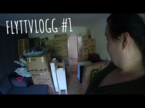 FLYTTVLOGG #1 - SO MANY BOXES + börjar packa sminket.. 😱