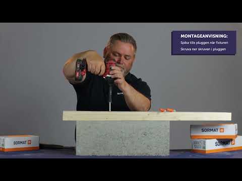 Fasadplugg SDF – Infästning med Johan