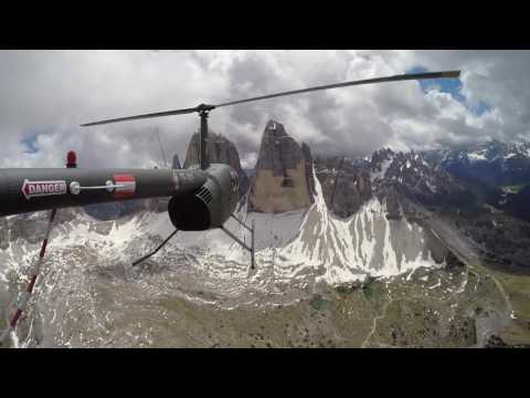 Robinson R44 Pilot flight thru the Alps from Austria to Cannes, France - Part 1.