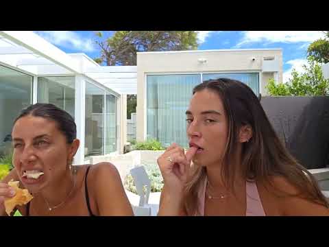 Riley and Tessa lunchtime chat