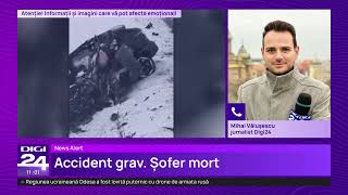 Accident grav pe centura ocolitoare a Timișoarei. Un autoturism s-a ciocnit cu un camion