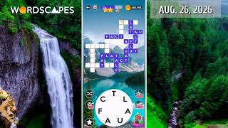 Wordscapes Daily Puzzle August 26, 2026 gameplay | Answers | Solution