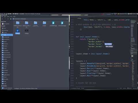 ArcoLinux : 934 How to change the colors of the window borders in qtile