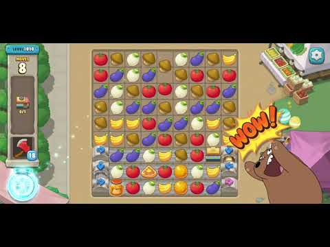 We Bare Bears Match3 Repairs Level 1010 - No Boosters