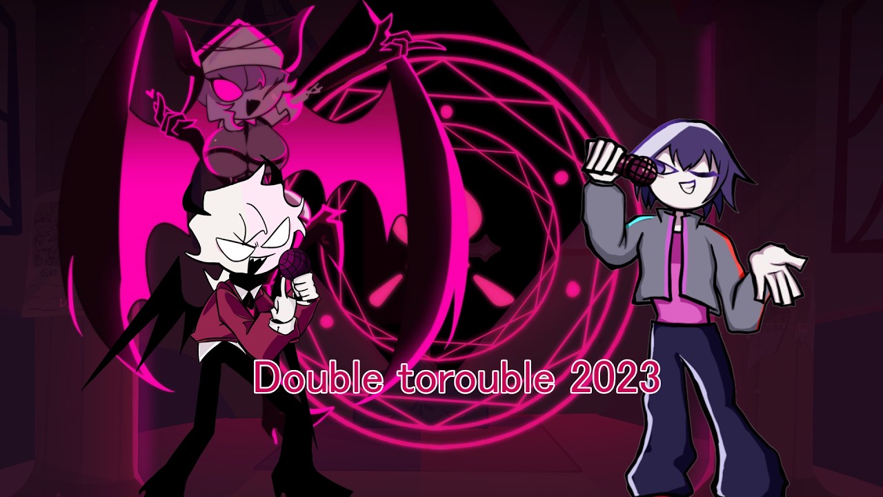 Double Trouble 2023 but shin and selever and selvena sings it  【FNF】