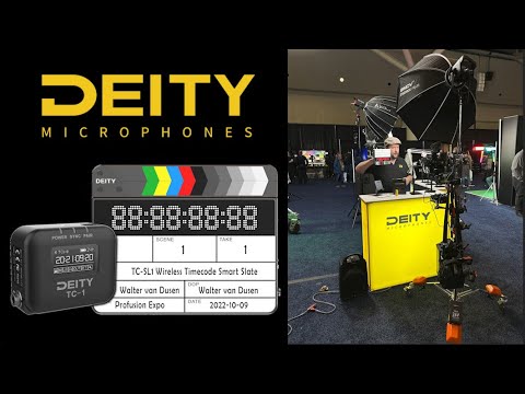 Deity Microphones TC-SL1 Wireless Timecode Smart Slate Trade Show Interview at Profusion Expo