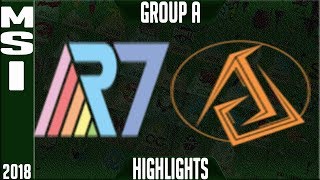 R7 vs ASC Highlights | MSI 2018 Play in, Mid Season Invitational 2018 | Rainbow7 vs Ascension Gaming