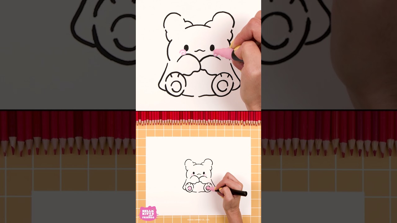 Let's learn how to draw our new friend Hanamaruobake! 👻✨ #Sanrio #Hanamaruobake