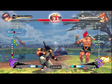 AceUnlimited (Guy) Vs dannym006 (Adon) SSF4 AE Ranked Matches - PSN