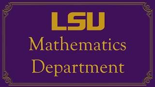 LSU Mathematics Graduate Program
