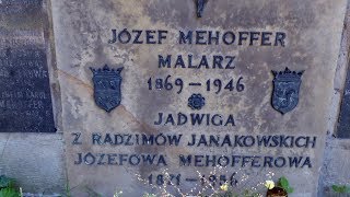 Józef Mehoffer malarz gdzie leży grób grobowiec Józefa Mehoffera w Krakowie Cmentarz Rakowicki