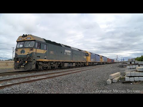 7902V Pacific National Mildura Container Train At Gheringhap  (23/6/2023) - PoathTV Railways