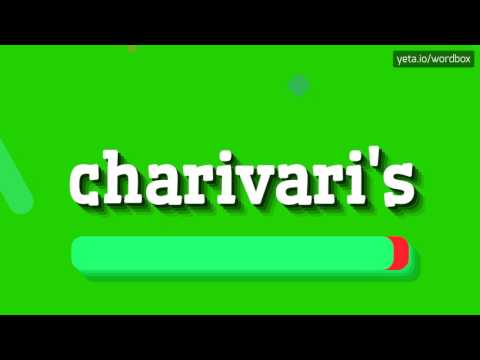 CHARIVARI'S - HOW TO PRONOUNCE IT!?