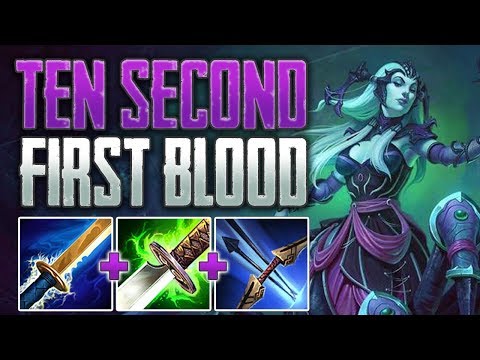 10 Second First Blood! Arachne Solo Gameplay (SMITE Conquest)
