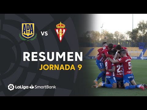Resumen de AD Alcorcón vs Real Sporting (1-2)
