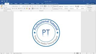 Create and Make Logo in MS Word