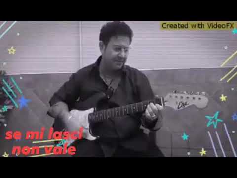 SE MI LASCI NON VALE. CANTO CON BASE E CHITARRA. NEL: CORTILE