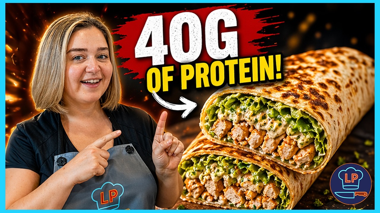 High Protein Parmesan Chicken Wrap | Meal Prep, Macro Friendly